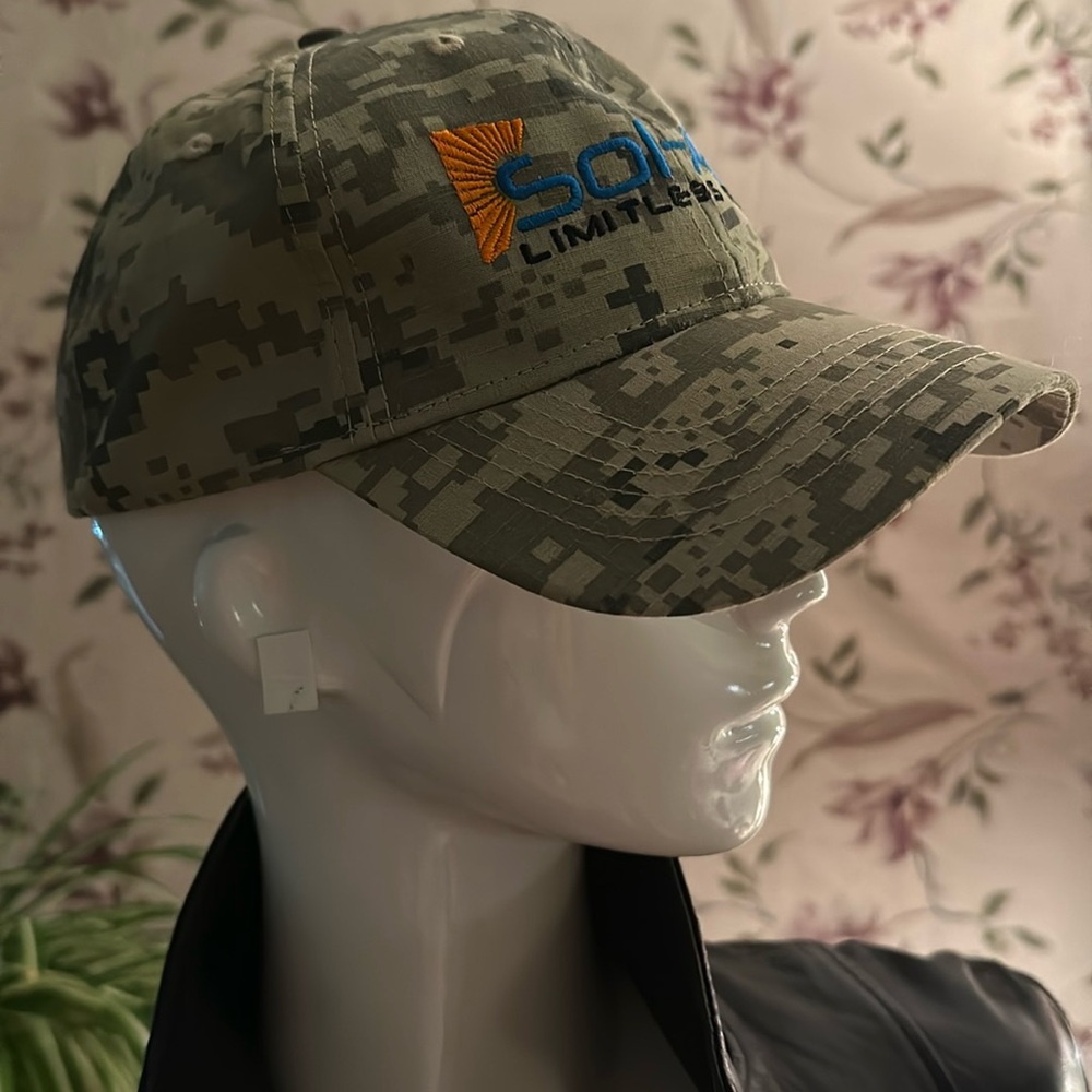 Baseball Cap hai Military green mix tones Embroidery Front Limitless Power sloga